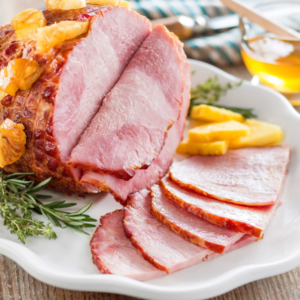 Pineapple honey glazed ham