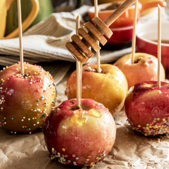 Homemade Halloween Treat Honey Apples