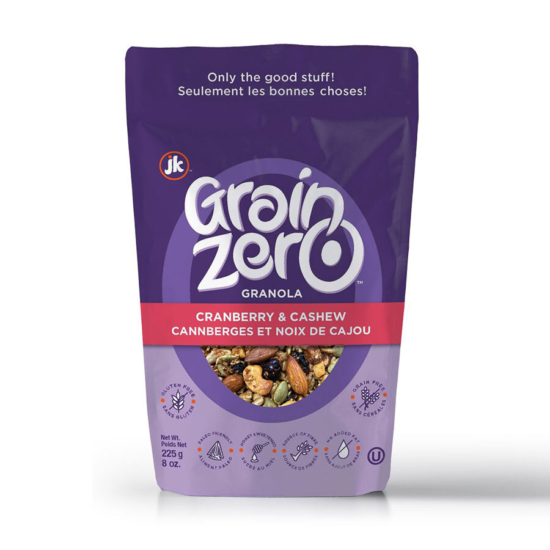 Cranberry cashew granola